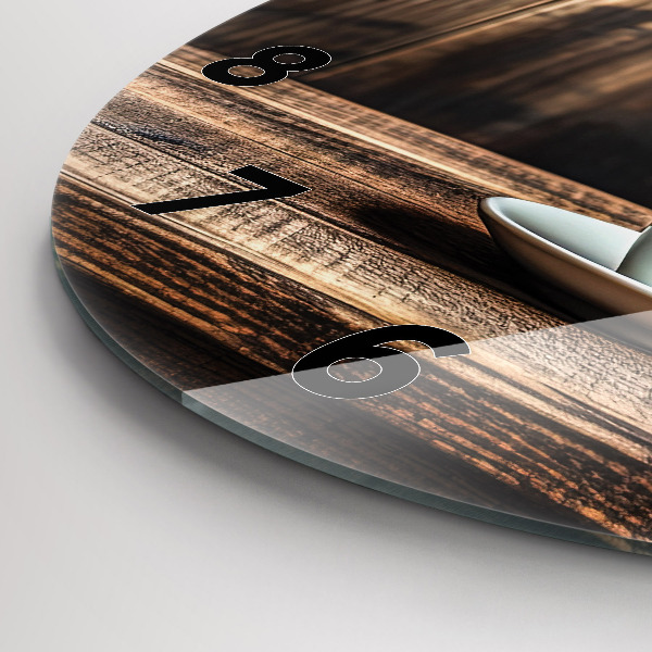 Okrúhle hodiny Šálka kávy