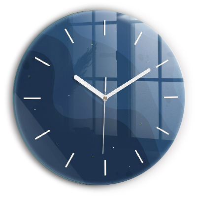 Okrúhle hodiny Modré vlny