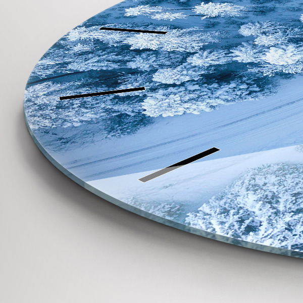 Okrúhle hodiny Les z dronu