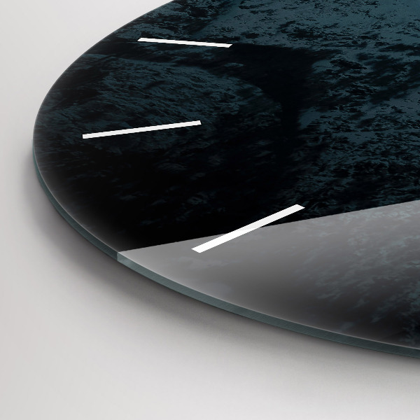 Okrúhle hodiny Západ slnka v horách