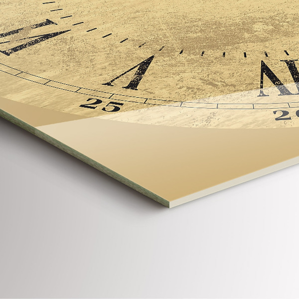 Štvorcové nástenné hodiny Bronzové rímske číslice