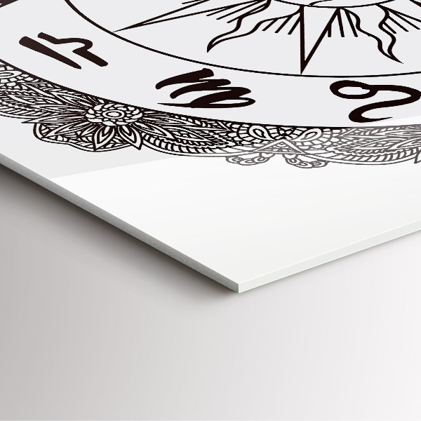 Štvorcové nástenné hodiny Dekoratívne zverokruhy