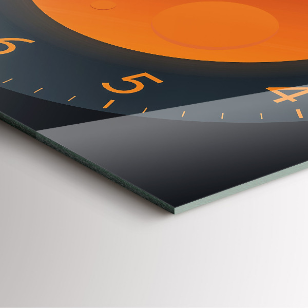 Štvorcové nástenné hodiny Spln mesiaca