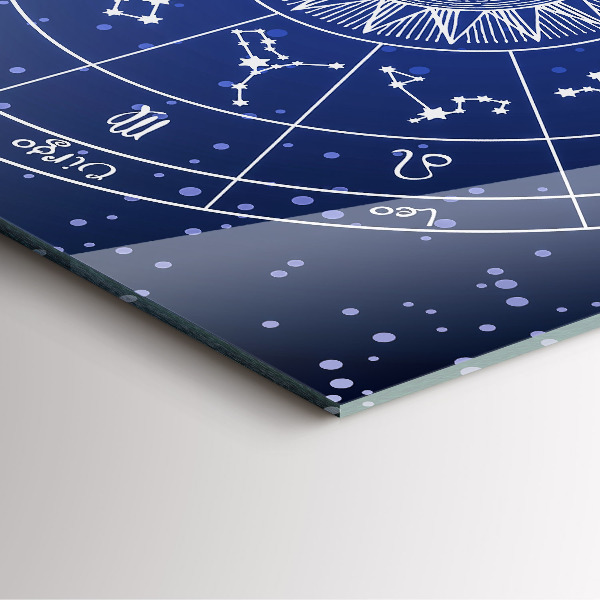 Štvorcové nástenné hodiny Súhvezdia zverokruhu