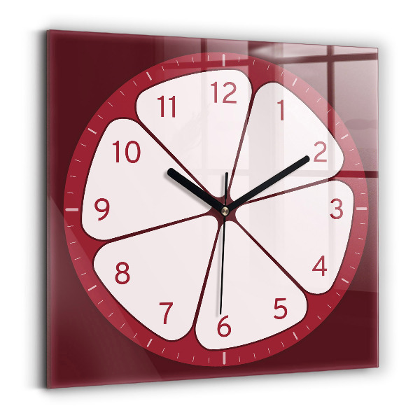 Štvorcové nástenné hodiny Nakrájajte ovocie