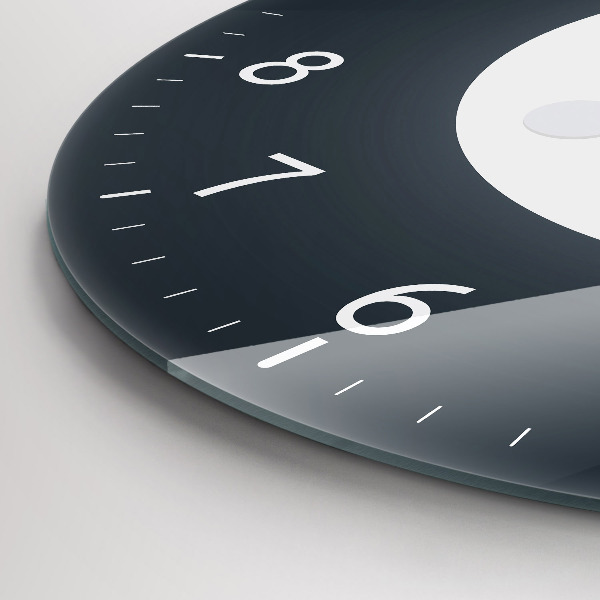 Okrúhle sklenené hodiny Spln mesiaca